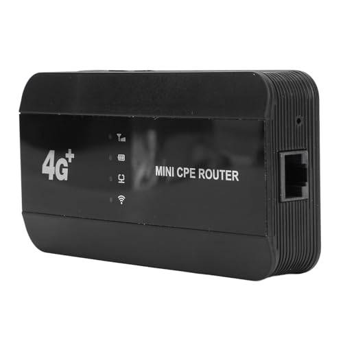 4G WiFi 6 Mobile Hotspot, 300 Mbps Portable Router, Stöder 10 Användare, RJ45 Ethernet, Type-C, 3000mAh Battery, SIM Card Slot for Travel & Home