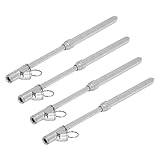 4-styckshuvud Däcktrycksmätare Heavy Duty Pen Däckmätare Intervall 10-160PSI Head Truck Pen Lufttrycksmätare