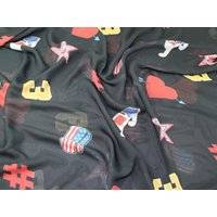 Deadstock Sheer Chiffon Fabric Multicoloured