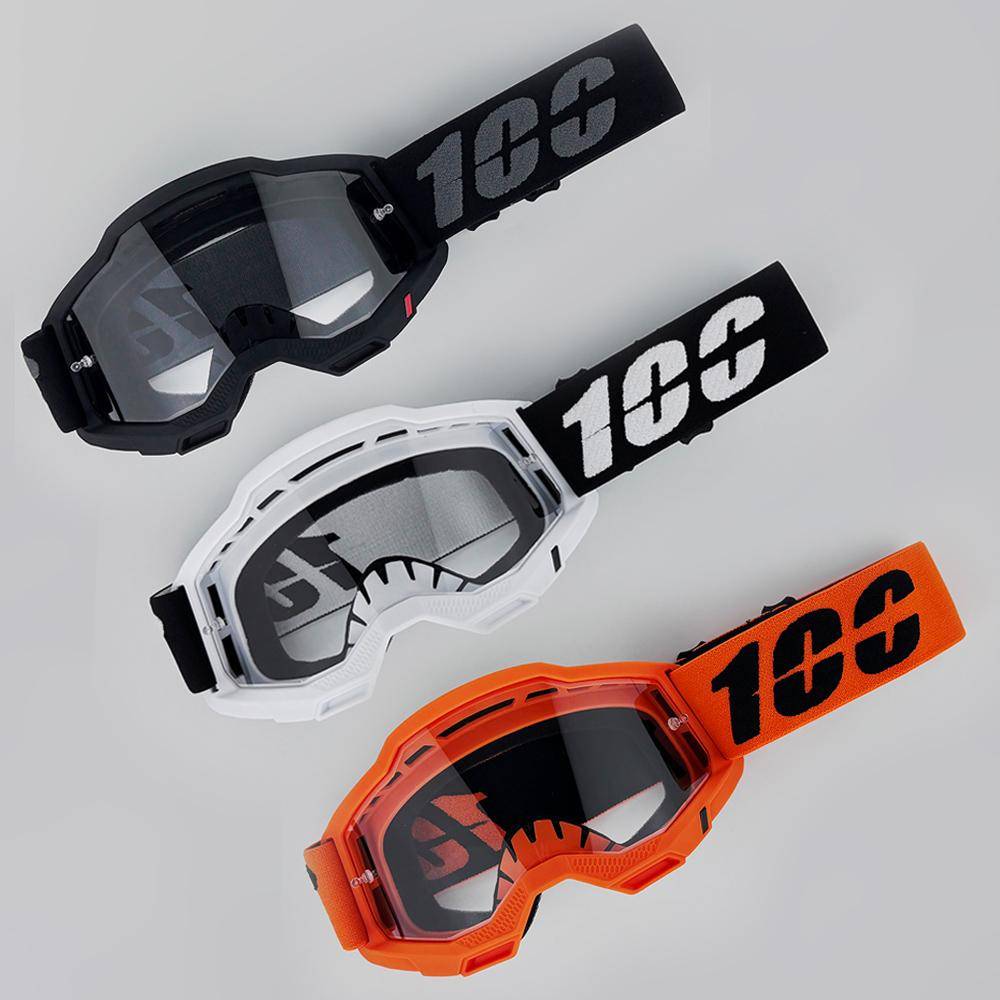 100 MX Motorcykel Motocross Goggles/Glasögon: Vindtät Stöttålig & HD-sikt för MTB ATV & Offroad-körning