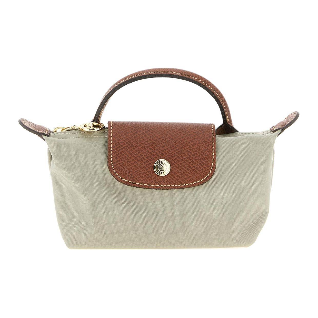 Longchamp Le Pliage Original Dragkedja Tryckknapp Vikbar Liten Väska Dam Handväskor Pebble 34175089349 brown
