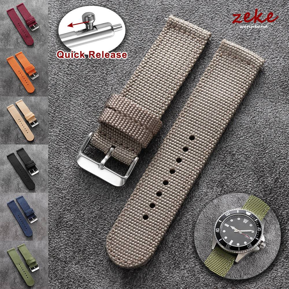 Quick Release Canvas Watch Strap 18mm 20mm 22mm 24mm Nylon Band for Men Women Replacement Watchbands for Smartwatch Aaccessories