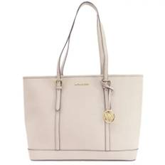 Michael Kors Pre-owned, Pre-owned, Dame, Hvid, ONE SIZE, Tyl, Pre-owned Canvas totes