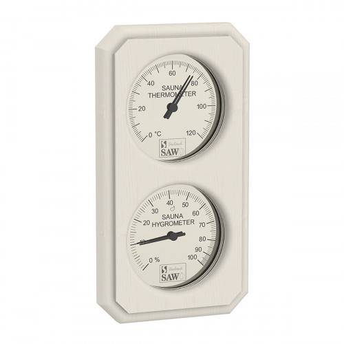 Sawo Sauna -termometer - Hygrometer 221 -THVA, Aspen.