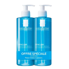 La Roche-Posay Effaclar Facial Cleanser Foaming Gel Fedtet hud Acne Tendens 2x400ml