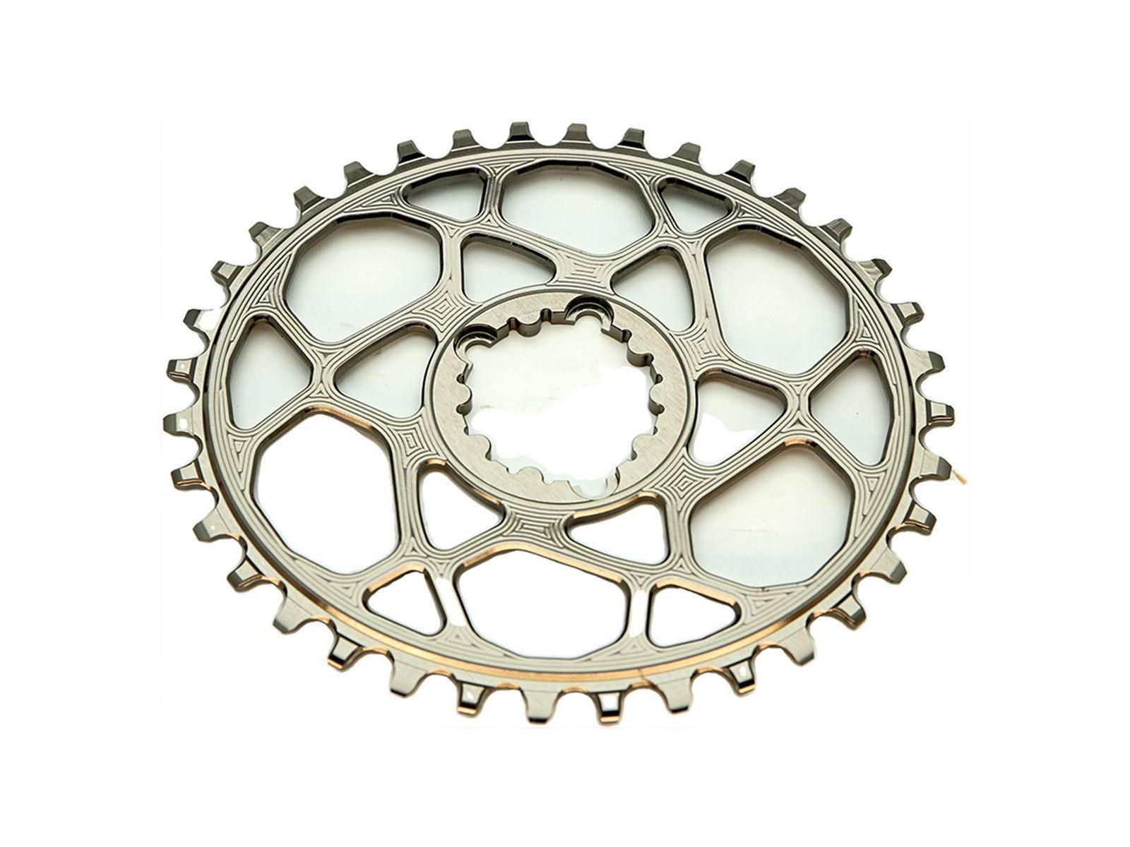 absoluteBLACK Kedjedrev Direct Mount (3-Bolt) Singlespeed 36T Titanium | 3 mm offset | 1x9/10/11/12