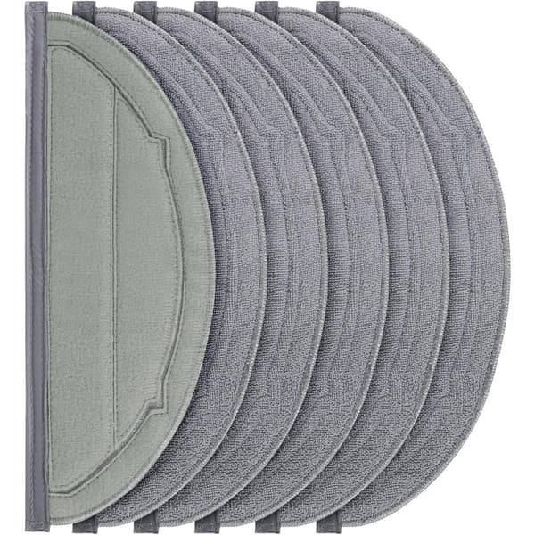 Mikrofiber moppdukar 6-pack – tvättbara ersättningsdukar för robotmopp, kompatibelt med Roborock Q10 och S8 Pro, hög absorption för hårda golv