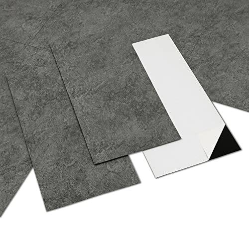 Vinylgolv självhäftande PVC golvbeläggning självhäftande golvplattor vattentät extra nötningsbeständig för kök badrum sovrum 30 x 15 cm 10 stycken