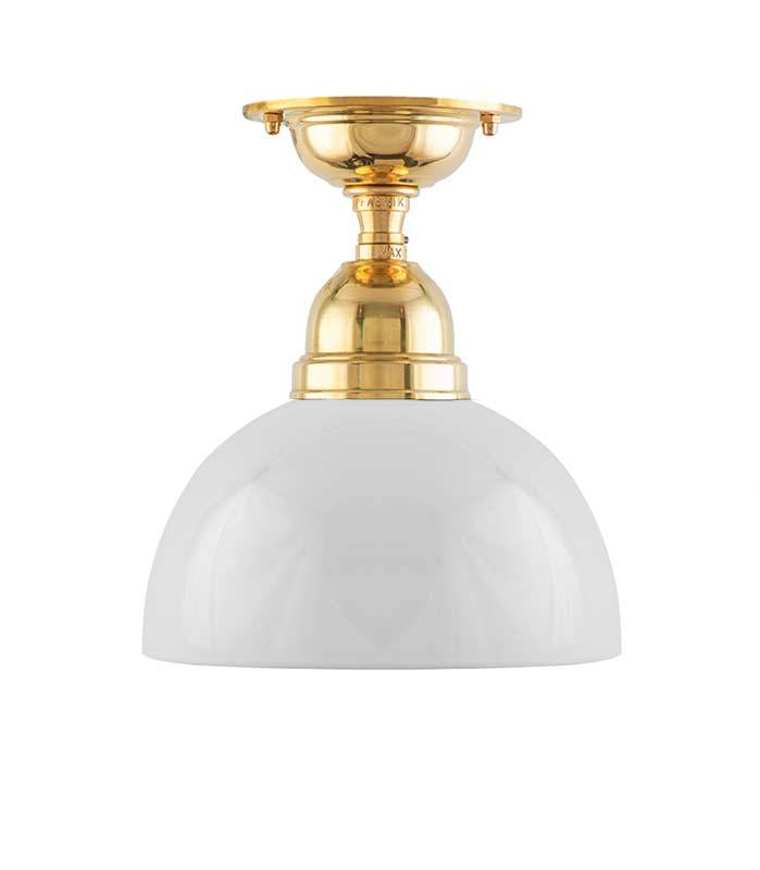 Badeværelseslampe - Loftslampe Byström 60 messing, halvkugle