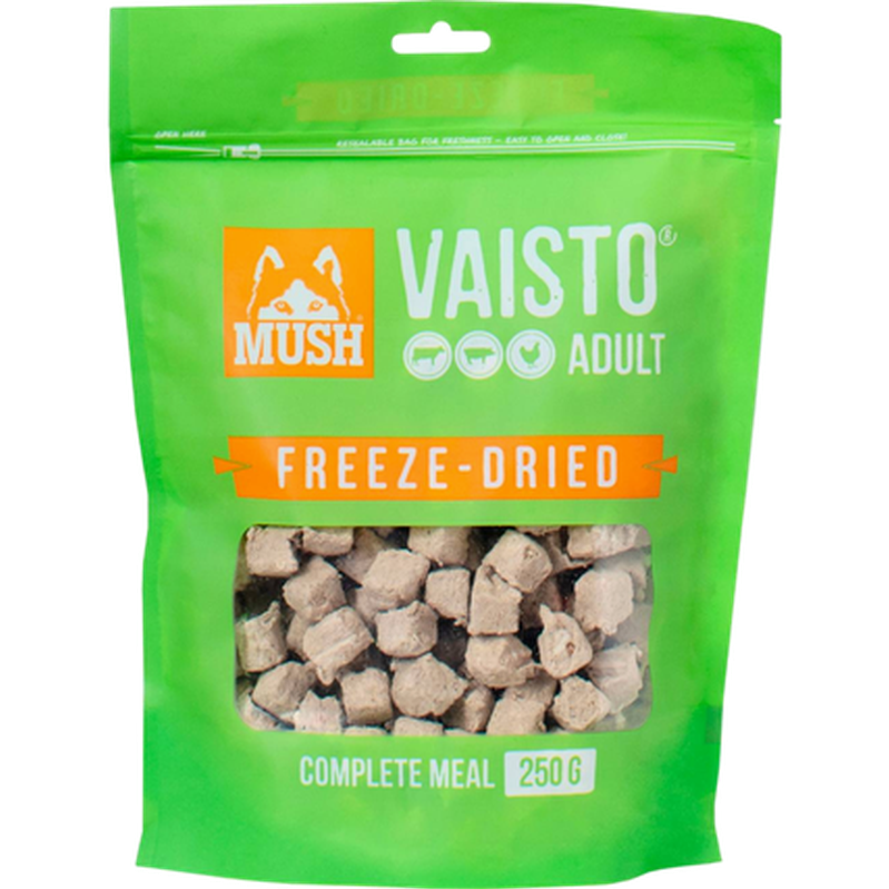 Mush Vaisto Nöt-Gris-Kyckling Frystorkat 800 g x 3