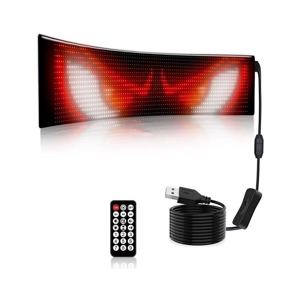 RGB LED Matrix Pixel Screen Waterproof DIY Programmable Flexible Screen Bluetooth App Control for Car Shop Bar
