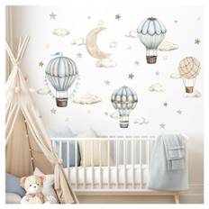 Dekoration barnrum väggtatuering boho luftballong set väggklistermärken för babyrum väggklistermärken för barnrum väggdekoration pojkar sovrum DK1153-02