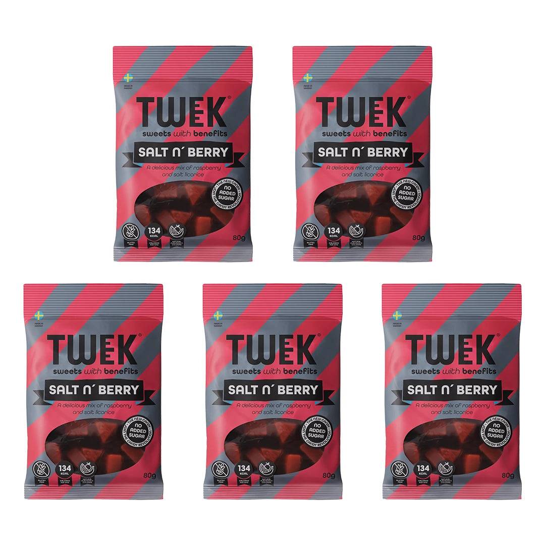 5 X Tweek Sweets 80 G Salt N' Berry