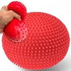 XL Anti-stressboll med noppor, sensorisk klämleksak klämboll knådande boll klämboll klämboll squeezetoy anti-stressboll, för knådning mot stress, lättnad för kontor fest födelsedag Ø 10 cm rosa