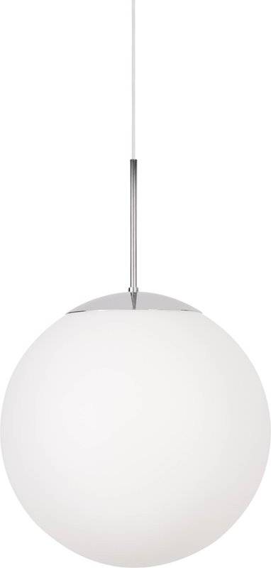 Konsthantverk Glob 3667 30cm Opal Blank/Krom/Vit sladd