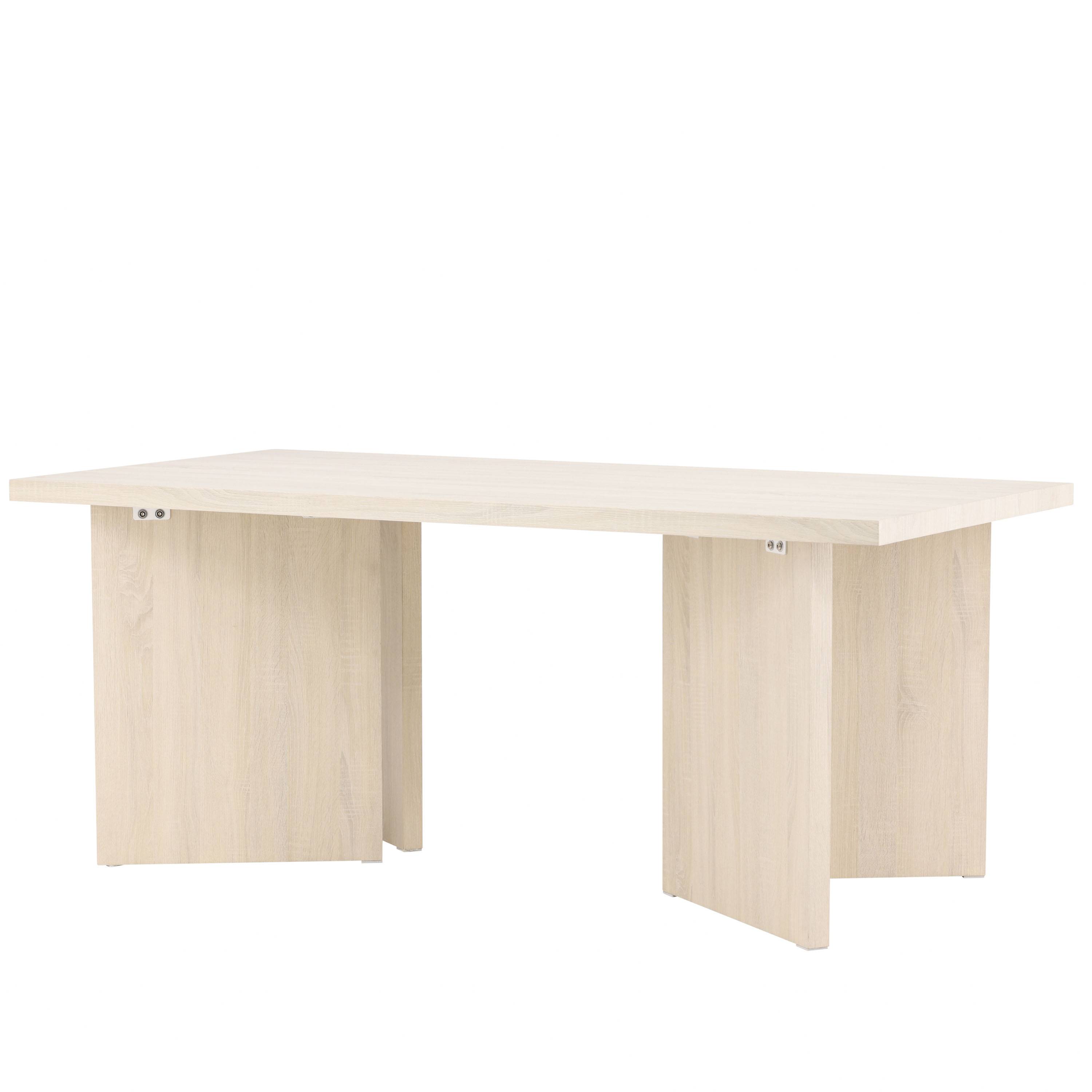 Vind - Bassholmen Matbord Whitewash 180cm från Sleepo - Ljust Trä (180cm)