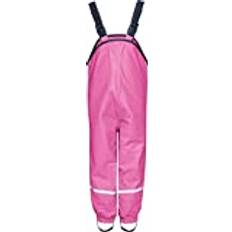 Playshoes unisex barn regnbyxor fleecefoder vind och vattentäta regnbyxor regnkläder, ROSA, 116