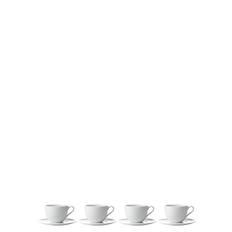 Aida Relief - Kaffekop M Underkop Porcelæn White 4 Stk 20 Cl Gaveæske Vit