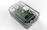Hus (OneNineDesign) för Raspberry Pi 3 (inte lämplig för Pi 3 Model B+!), plexiglas genomskinlig genomskinlig, ventilerad