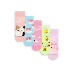 Vanilla Underground Vanilla Underground Pink Girls Squishmallows Socks 5 Pack