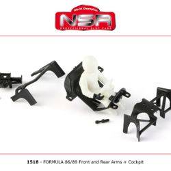 NSR - Front and rear arms + Cockpit for Formula 86/89