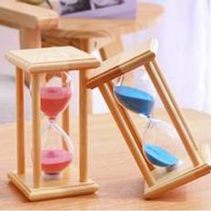 Tillverkare tr&#xE4; fyr-affisch timglas hem hantverk dekoration 15/30 minuter glas timglas timer - Gr&#xF6;n / 30 min