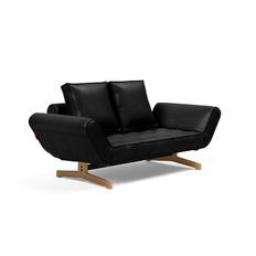 Innovation Ghia sovesofa - egetræsben (550 Faunal Black, egetræ)