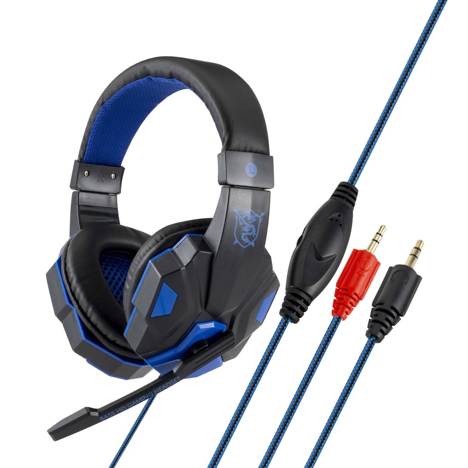 headphones - Black blue No light