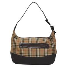 Burberry Vintage Shoulder Bag Stl. - Axelremsväskor Från Magasin - Beige (W 27cm x H 18cm x D 12cm)
