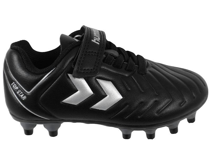 Hummel top star f.g. 2.0 vc jr fodboldstøvle i sort pu