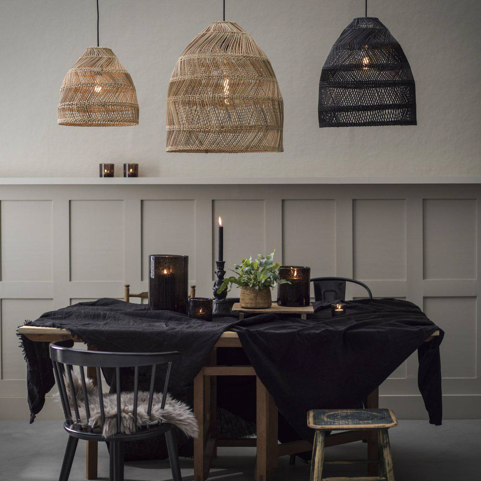 PR Home Hänglampa Maja, Ljust trä, Vardagsrum / matsal, Trä, Pendellampa