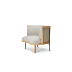 Rikke Frost RF1904 Sideways loungestol - Stof - Eg - olie