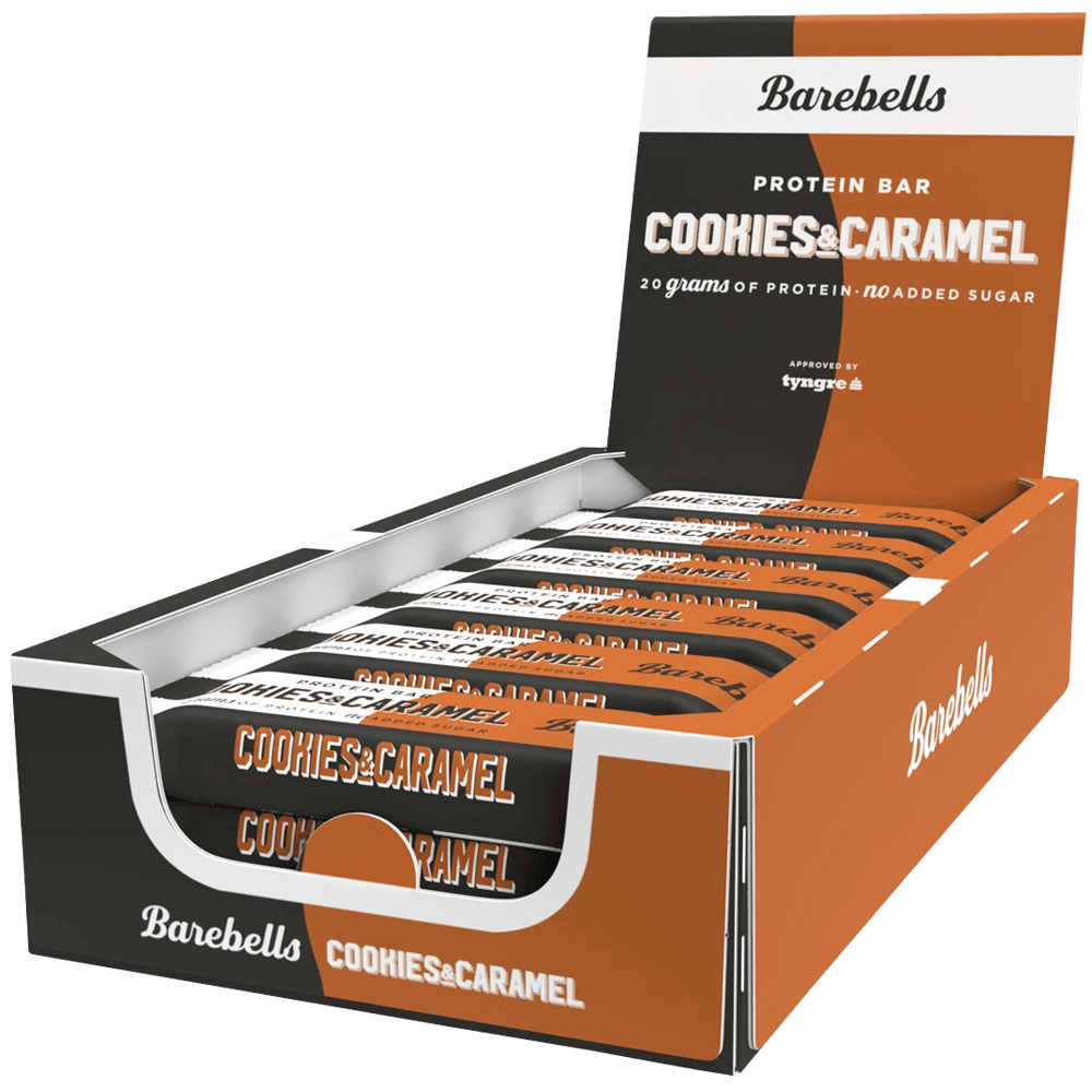 Barebells Protein Bar Cookies & Caramel - 10x55g. - Proteinbar