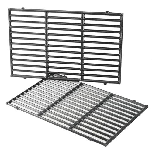 Onlyfire Gjutjärns Matlagningsgaller för Weber Genesis 300-serien, Genesis E/S-310/320/330, EP-310/320/330 (2007-2016), BBQ-ersättning Grillgaller för Weber 7528, 2 st