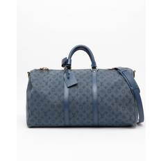 Louis Vuitton Monogram Denim Keepall 50 by Virgil Abloh Weekend Bag - Blue - 28x50x22 cm