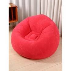 Stora, uppblåsbara soffor, PVC-lounge, sittplats, säcksäck, puff, soffa, tatami, vardagsrumstillbehör, utomhuscamping - Röd (En-Storlek)