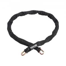 VEVOR Bike Chain Lock 5,91 Ft Security Cykelkedjelås 9,5 mm Tjocklek Svart
