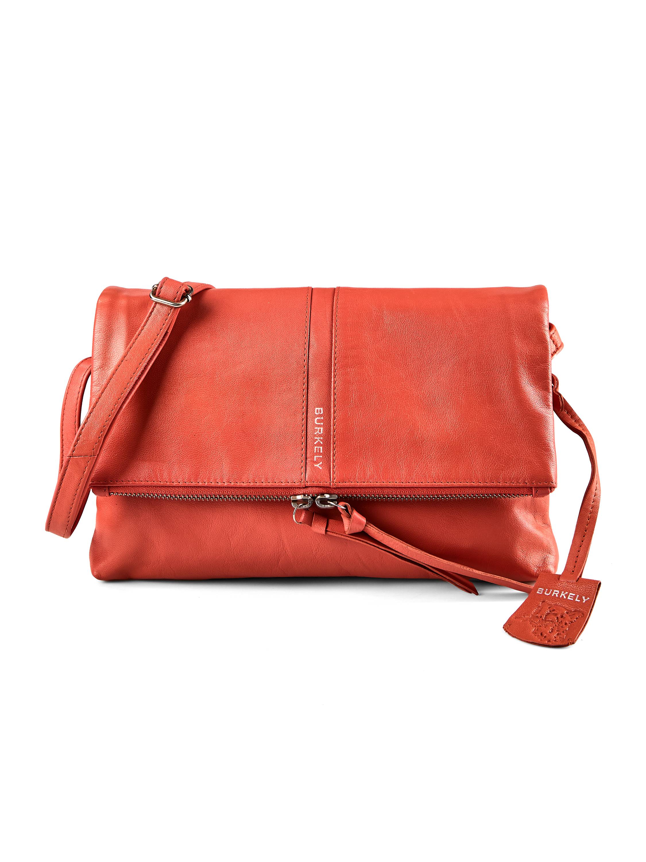 Burkely Nalan Crossbody taske Læder 27 cm  Rød