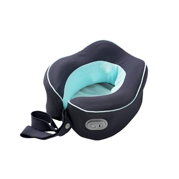 Nackmassagekudde USB-C uppladdningsbar spandex trapeziusmassager med 4 knådhuvuden, tvättbart överdrag, 2000mAh Blue