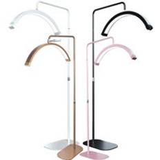 FOSOTO Half Moon Light Led Light Photography Ring Light With Floor Tripod Stand&Latest Touch Patent Lamp For lashes Beauty Salon