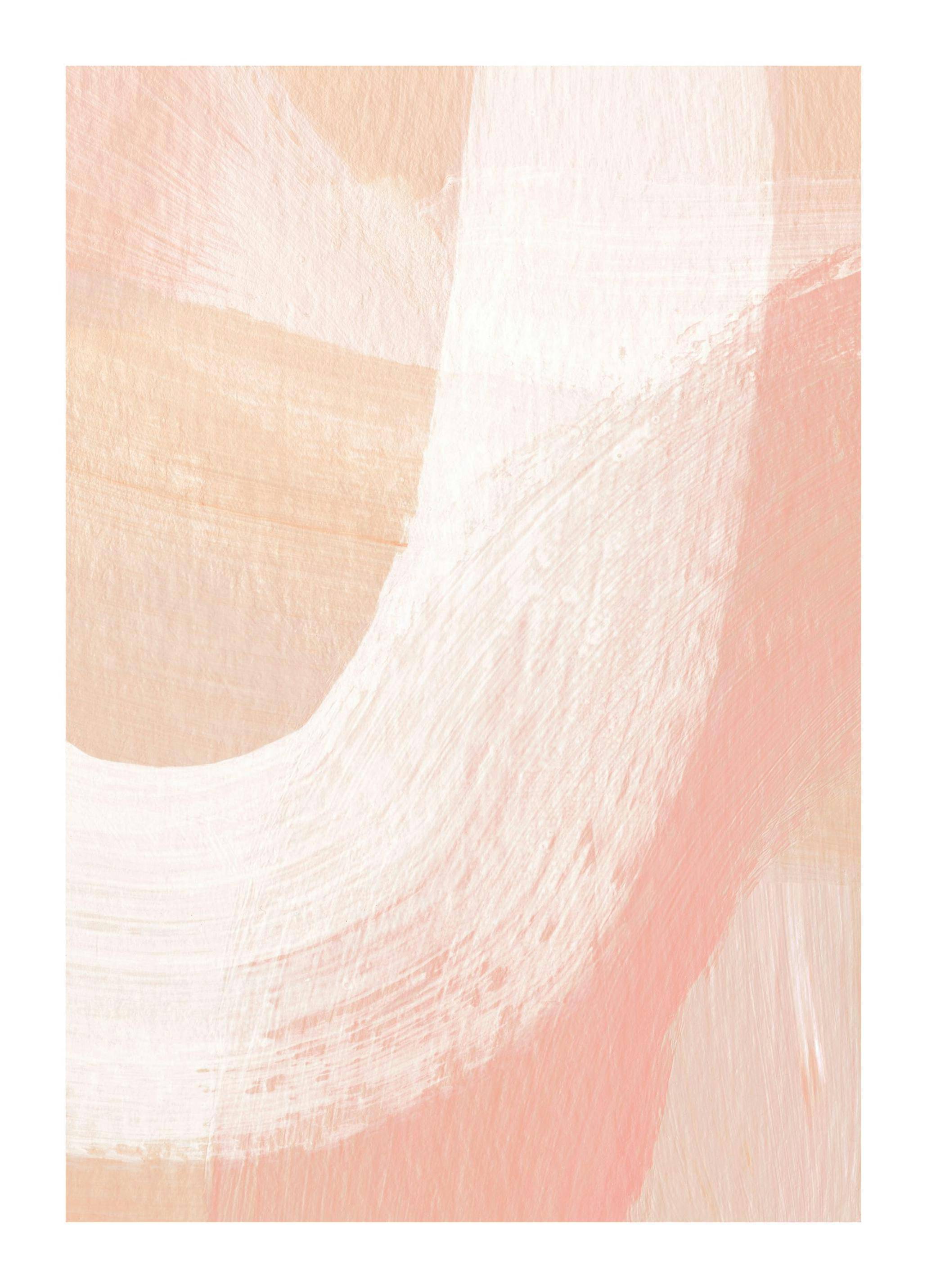 Peachy Abstract No2 Poster (100x150 cm)