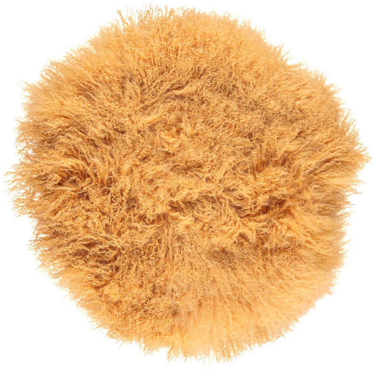 Lammeskindspude | Krøllet | Tibet | Ø45 cm, Ø62 cm & Ø38 cm