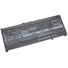 vhbw Batteri passar för HP Gaming Pavilion 15-CX0004UR, 15-CX0006NO, 15-CX007NM, 15-CX008NI Notebook (4400 mAh, 15,4 V, Li-Polymer, svart)