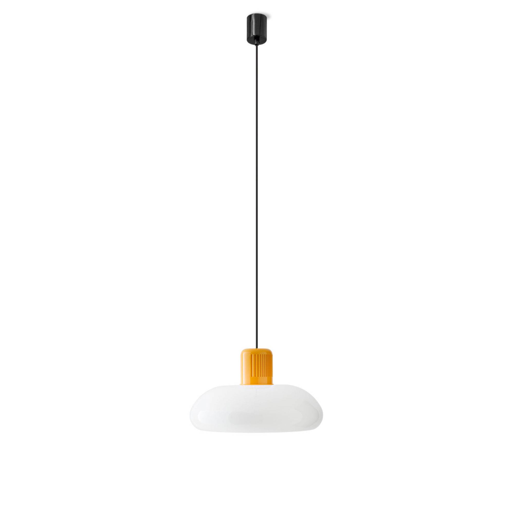Stilnovo - Trepiù DALI pendel white / polished yellow - Pendellamper - Gae Aulenti,Livio Castiglioni - Gul