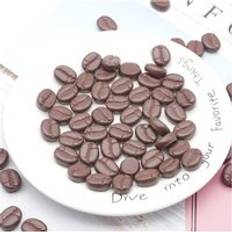 10 st slime charms simulerade kaffebönor hartstillsats för slime diy-tillbehör pärlor gör tillbehör för scrapbooking hantverk