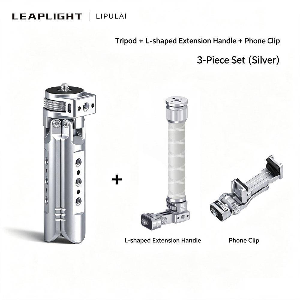 LEAPLIGHT Mini Tripod for DJI Osmo Pocket 3/4/4P/360LunaUltra Aluminum Camera Tripod Handheld Grip For Selfie Vlogging Video