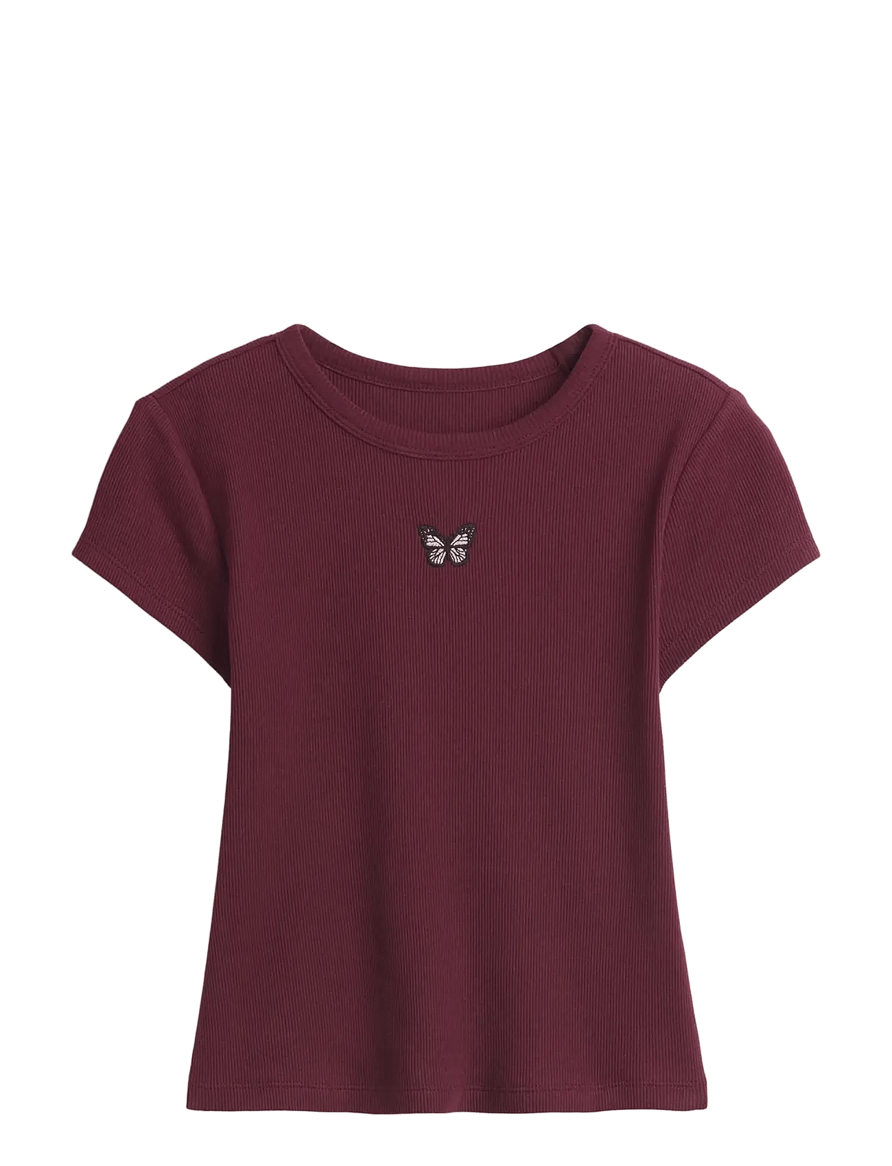 GAP Kids Rib T-Shirt From The Gap Collection - Burgundy - 152/158