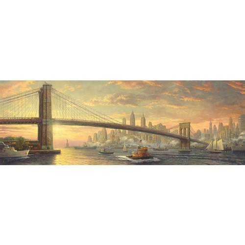 1000 bitar - Thomas Kinkade, Brooklyn bridge