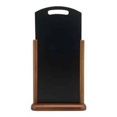 Griffeltavla Securit Elegant m Handtag Bord Mörkbrun 47x26cm