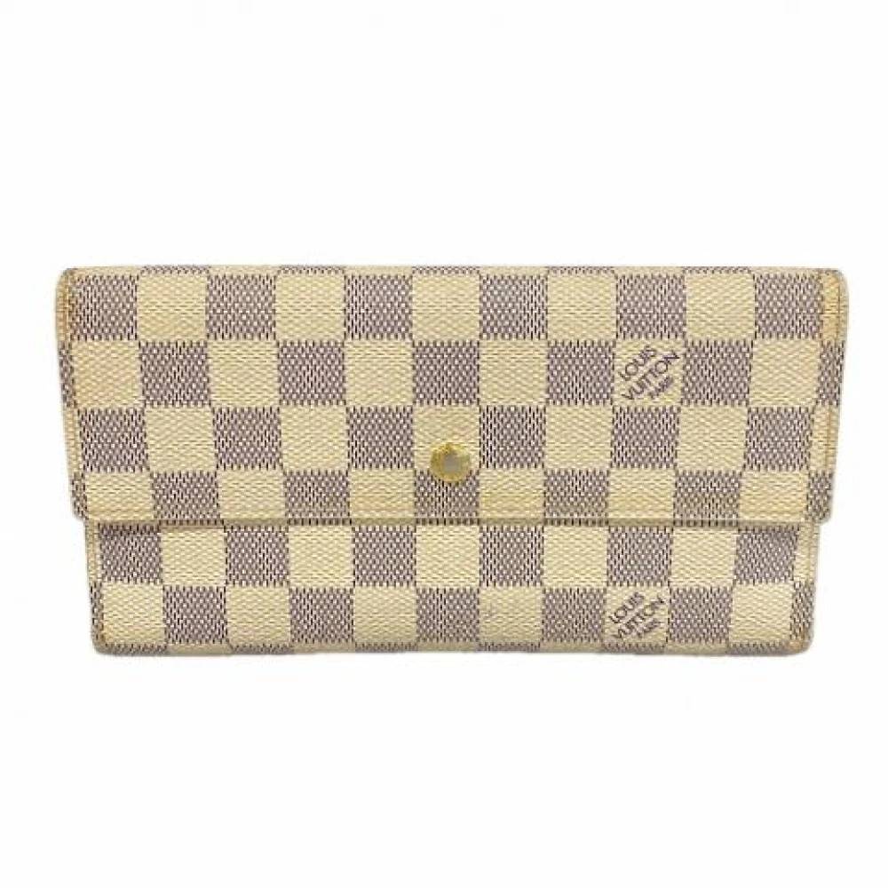 Louis Vuitton Vintage, Vintage , Dame, Hvid, ONE SIZE, Pre-owned Lang Pung (Tredelt)